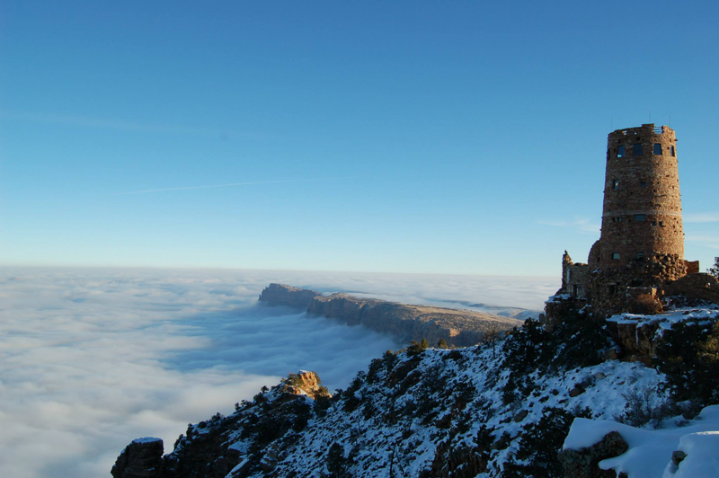 Illustration for article titled A rare event turns the Grand Canyon into Cloud City